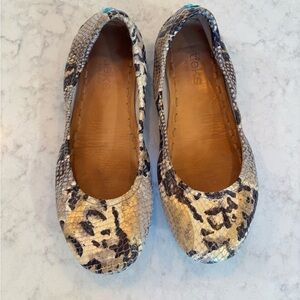 Tieks ballet flats, snake skin